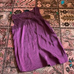 Purple Lace Tank Top